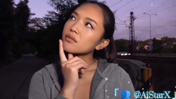 AI换脸·舒淇路边搭讪金钱诱惑，当街脱裤狂操打炮不停！